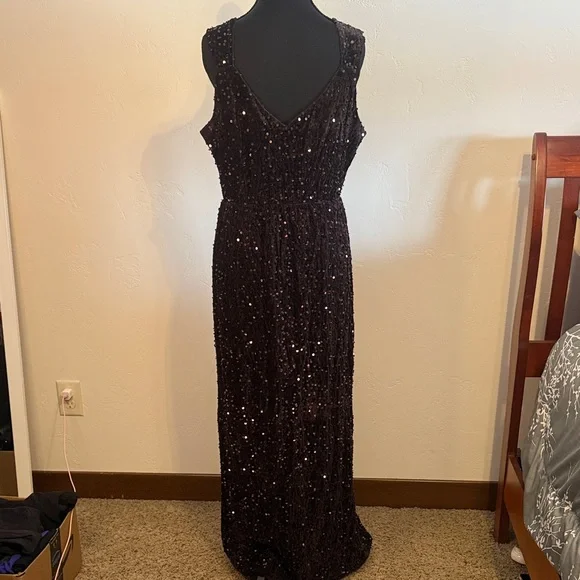 Baltic Born Sequin Maxi Dress in Deep Brown - Picture 7 of 10
